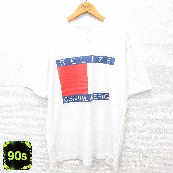 90s 半袖Tシャツ ベリーズ ホワイト XL | 古着