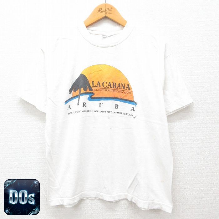 00s 半袖Tシャツ LA CABANA ホワイト L | 古着