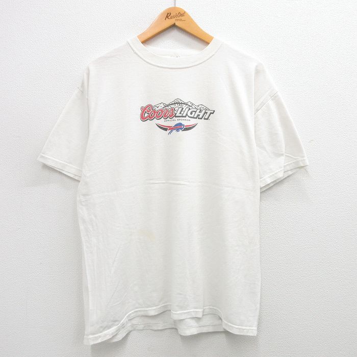 【50%OFF】00s 半袖Tシャツ バッファロービルズ ホワイト XL | 古着