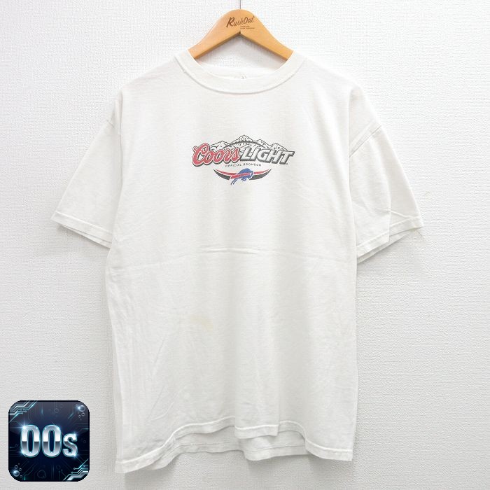 【50%OFF】00s 半袖Tシャツ バッファロービルズ ホワイト XL | 古着
