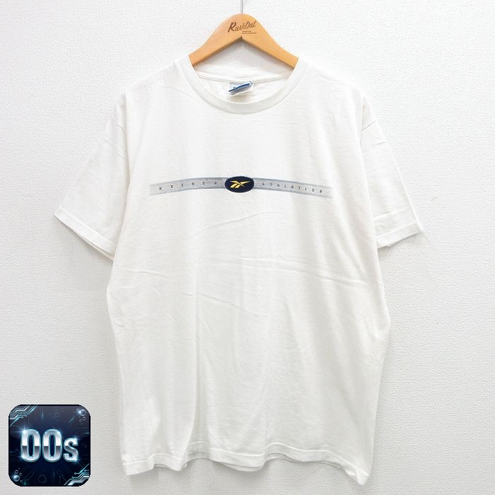リーボック 00s 半袖Tシャツ ワンポイントロゴ ホワイト XL | 古着