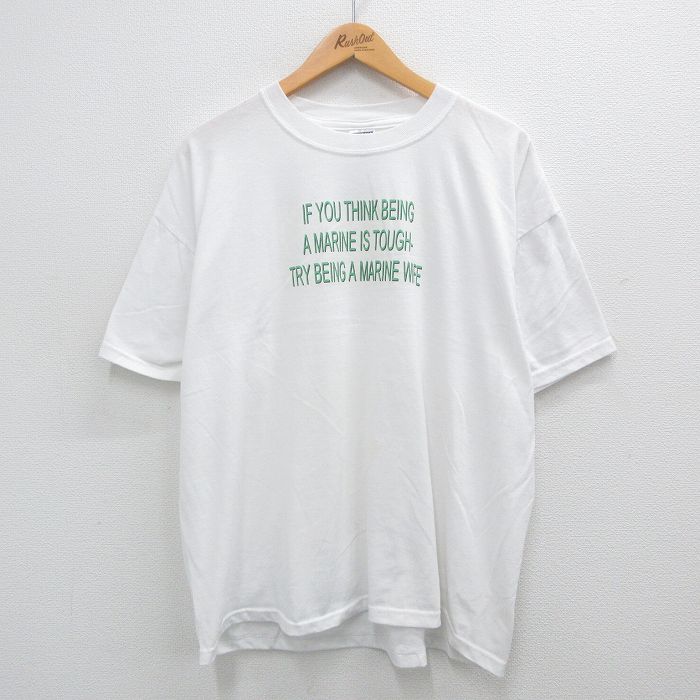 【50%OFF】XL★古着 ジャージーズ 半袖 ビンテージ Tシャツ メンズ 00年代 00s メッセージ 大きいサイズ クルーネック 白 ホワイト 【spe】 24aug09 中古