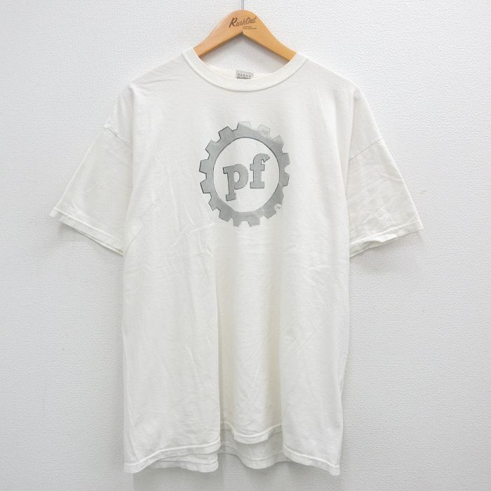 XL★古着 フルーツオブザルーム 半袖 ビンテージ Tシャツ メンズ 00年代 00s pf 大きいサイズ コットン クルーネック 生成り 24aug10 中古