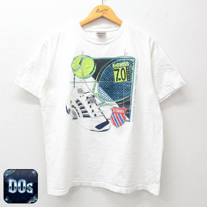 オニータ 00s 半袖Tシャツ ケースイス ホワイト L | 古着