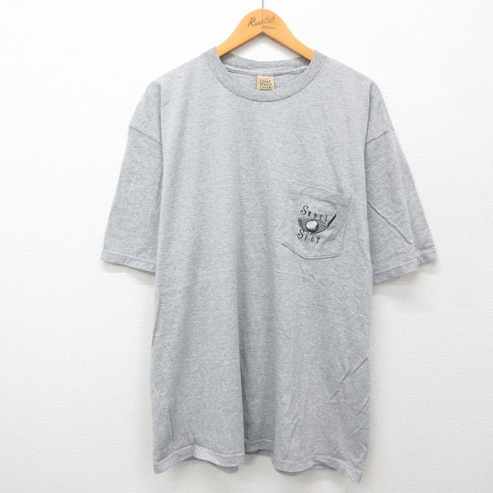 00s 半袖Tシャツ ゴルフ グレー霜降り XL | 古着