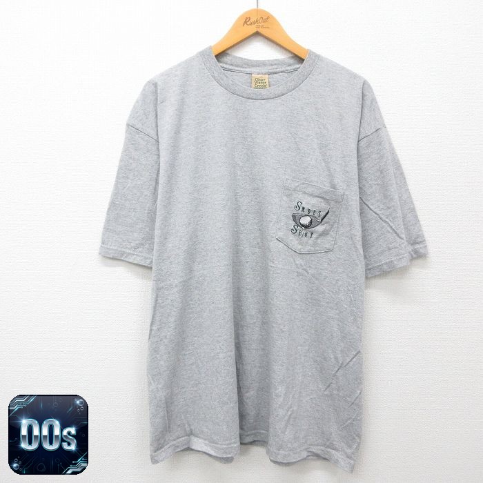 00s 半袖Tシャツ ゴルフ グレー霜降り XL | 古着