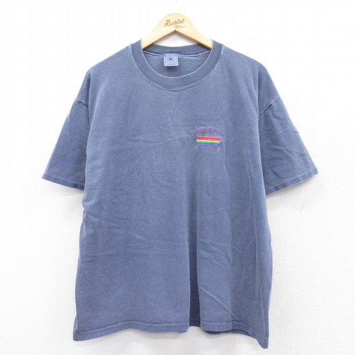90s 半袖Tシャツ OGUNOUIT ネイビー XL | 古着