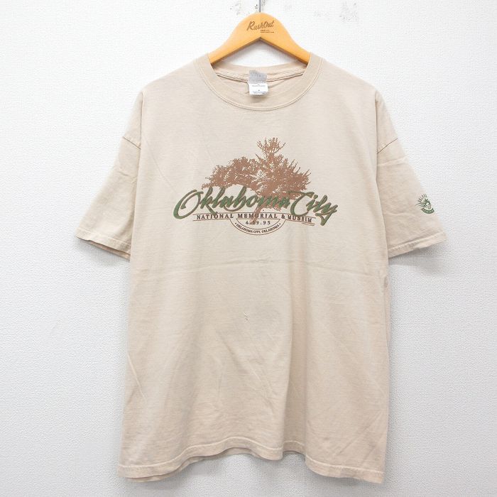 00s 半袖Tシャツ オクラホマ ベージュ XL | 古着