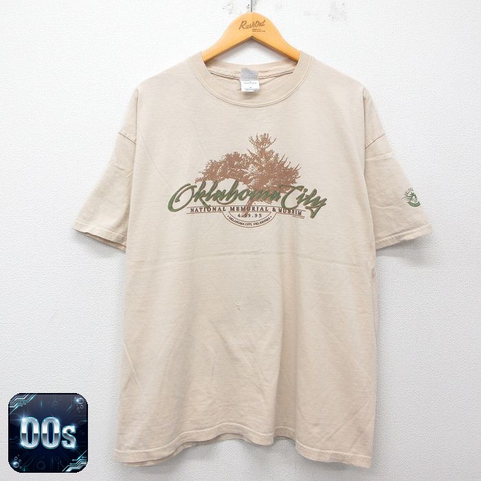 00s 半袖Tシャツ オクラホマ ベージュ XL | 古着