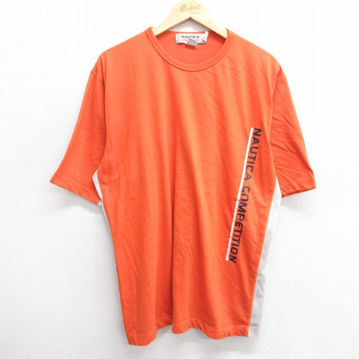 ノーティカ 00s 半袖Tシャツ コンペティション オレンジ XL | 古着