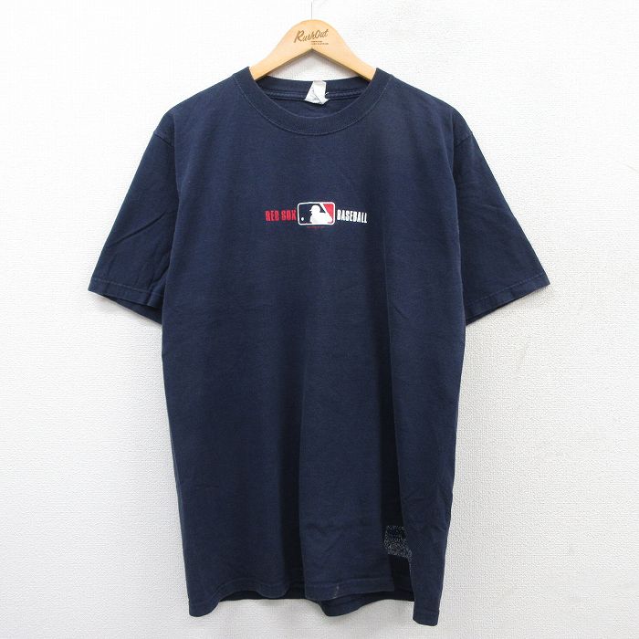 マジェスティック 00s 半袖Tシャツ ボストンレッドソックス ネイビー L | 古着