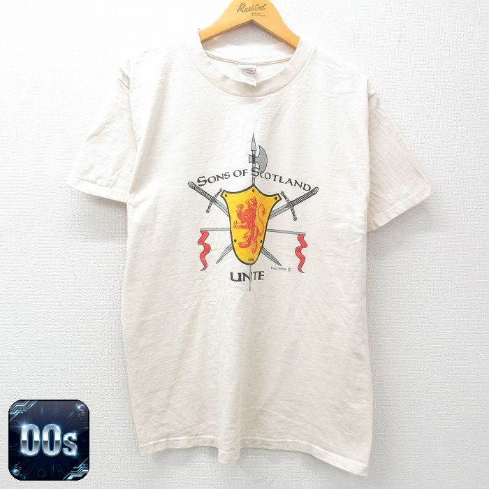 フルーツオブザルーム 00s 半袖Tシャツ スコットランド ベージュ L | 古着