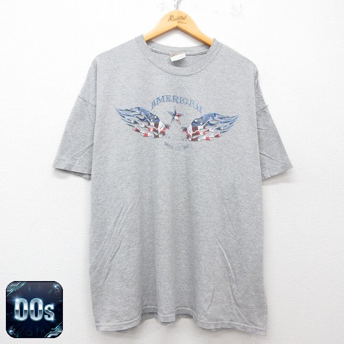 ヘインズ 00s 半袖Tシャツ アメリカン グレー霜降り XL | 古着