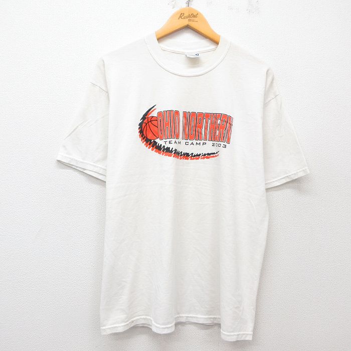 00s 半袖Tシャツ オハイオバスケットボール ホワイト XL | 古着