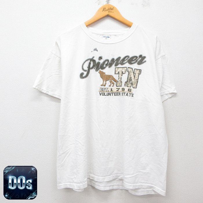 00s 半袖Tシャツ Pioneer ホワイト XL | 古着