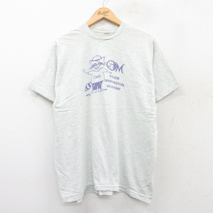 フルーツオブザルーム 90s 半袖Tシャツ ワシントン グレー XL | 古着