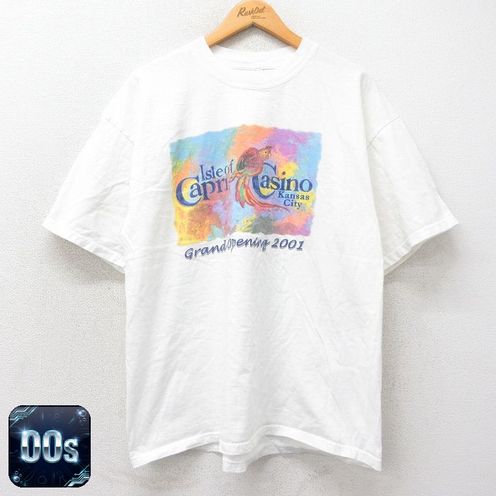 00s 半袖Tシャツ カプリカジノ ホワイト XL | 古着