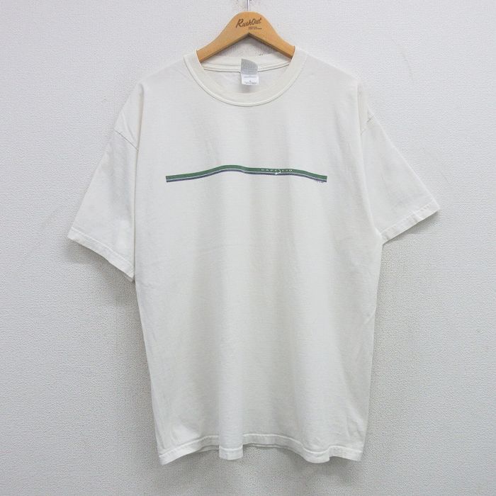 XL★古着 半袖 ビンテージ Tシャツ メンズ 00年代 00s ケープコッド 大きいサイズ コットン クルーネック 白 ホワイト 25apr08 中古