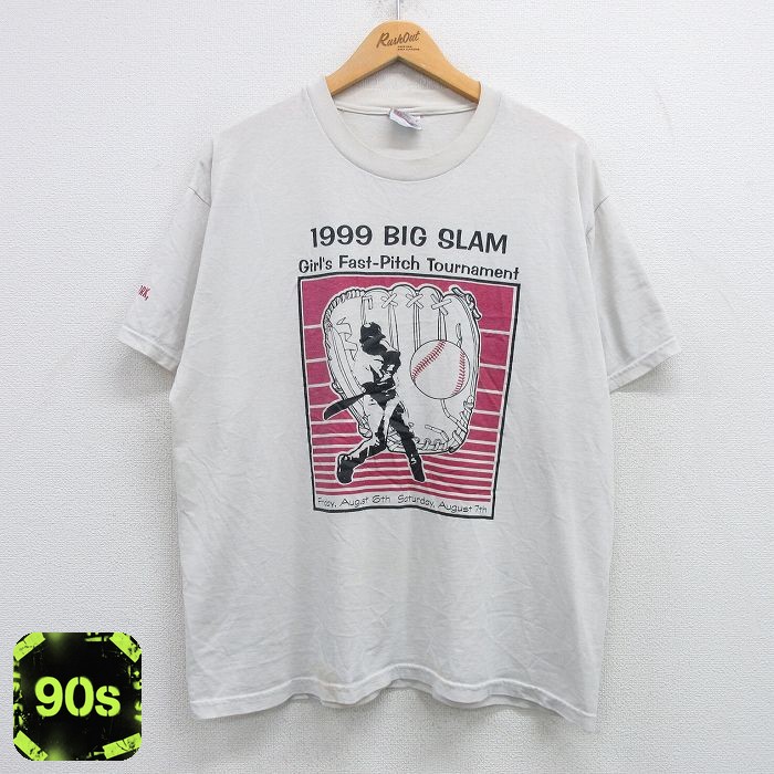 ヘインズ 90s 半袖Tシャツ BIG SLAM ホワイト L | 古着