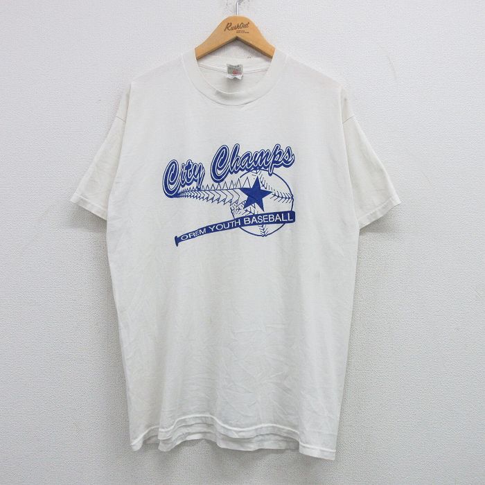 フルーツオブザルーム 90s 半袖Tシャツ 野球 ホワイト XL | 古着