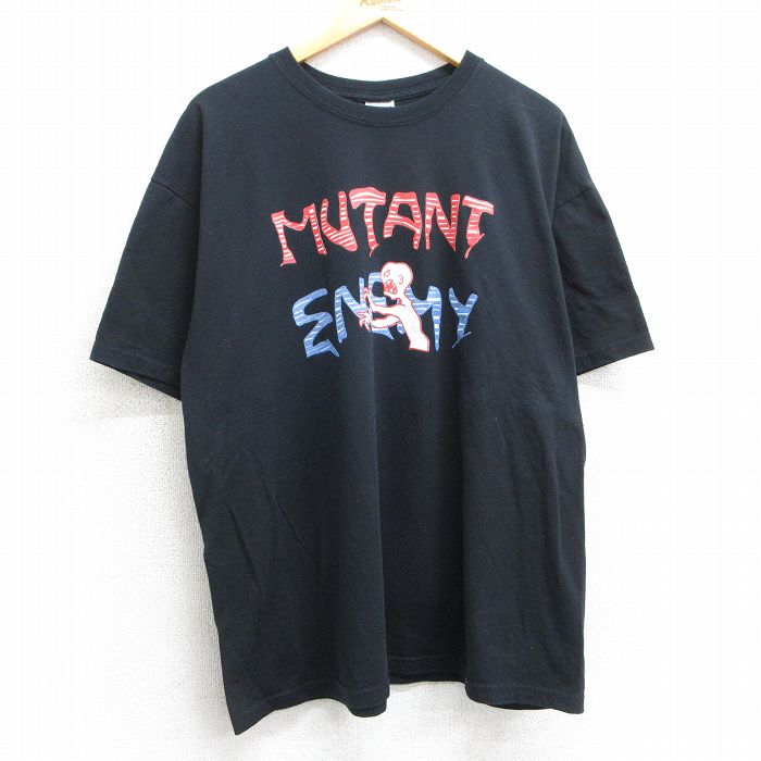 XL★古着 半袖 ビンテージ Tシャツ メンズ 00年代 00s ミュータントエネミー クルーネック 黒 ブラック 25apr10 中古