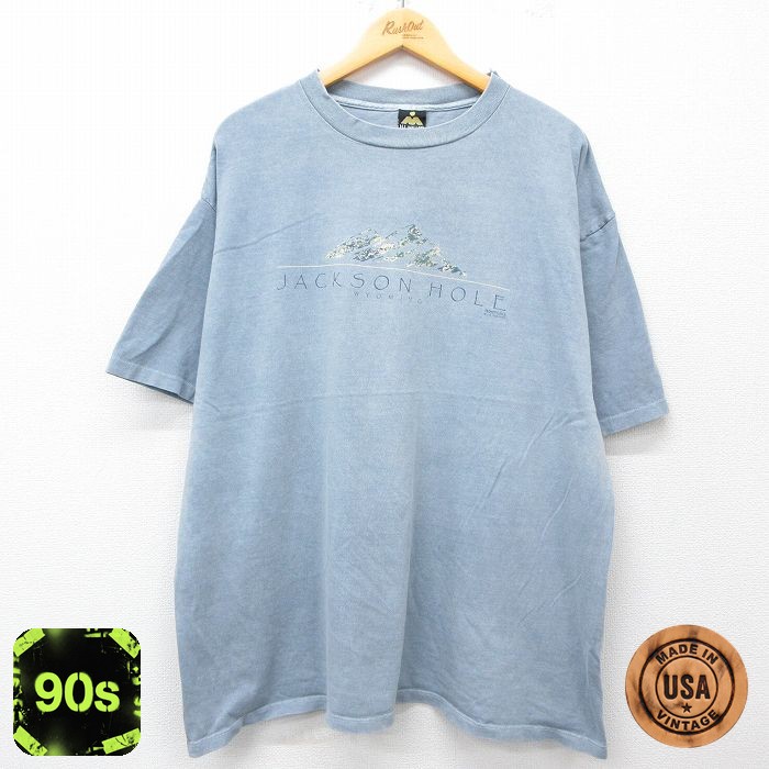 90s 半袖Tシャツ JACKSON HOLE ネイビー XL | 古着