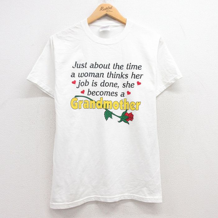 ヘインズ 00s 半袖Tシャツ グランドマザー ホワイト M | 古着