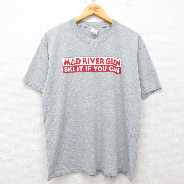 00s 半袖Tシャツ MAD RIVER グレー霜降り L | 古着