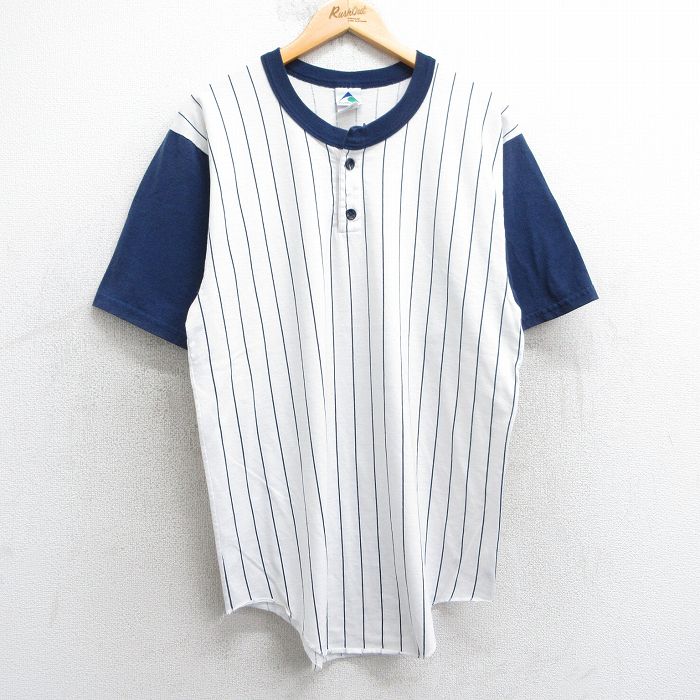 00s 半袖Tシャツ ツートンカラー ホワイト L | 古着