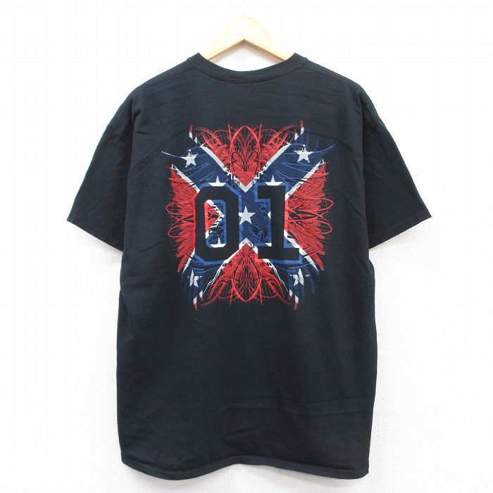 【50%OFF】XL★古着 半袖 ビンテージ Tシャツ メンズ 00年代 00s サザンクロス Cooters コットン クルーネック 黒 ブラック 25apr24 中古