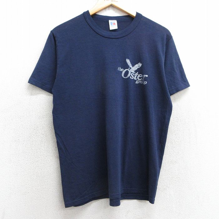 ラッセル 90s 半袖Tシャツ 鳥 ネイビー M | 古着