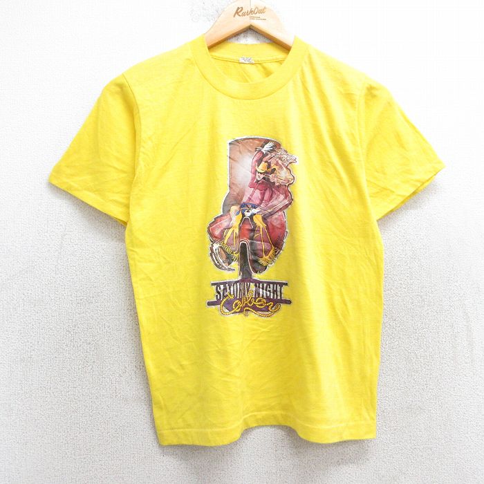 80s 半袖Tシャツ カウボーイ イエロー S | 古着