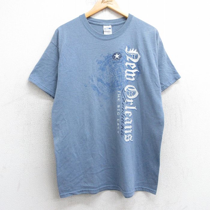 00s 半袖Tシャツ ニューオーリンズ ネイビー L | 古着