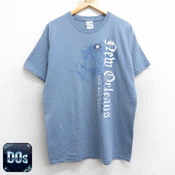 【50%OFF】00s 半袖Tシャツ ニューオーリンズ ネイビー L | 古着