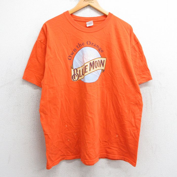00s 半袖Tシャツ ブルームーン オレンジ XL | 古着