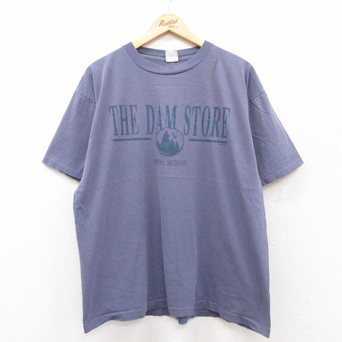 90s 半袖Tシャツ THE DAM STORE グレー XL | 古着