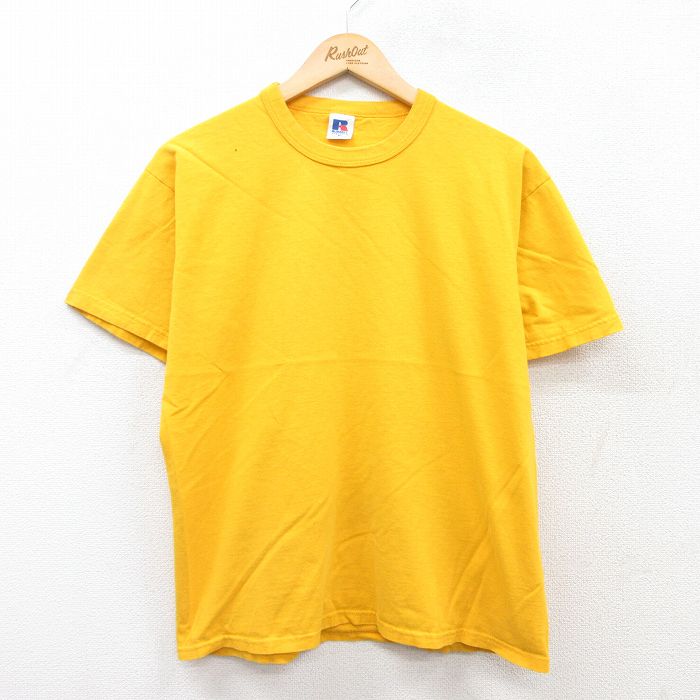 【50%OFF】ラッセル 00s 半袖Tシャツ イエロー L | 古着
