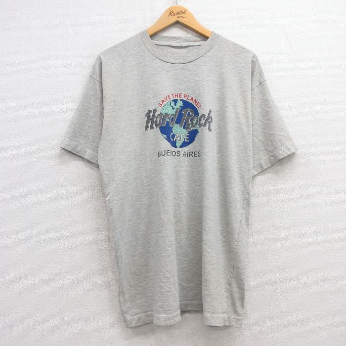 00s 半袖Tシャツ ハードロックカフェ グレー霜降り L | 古着