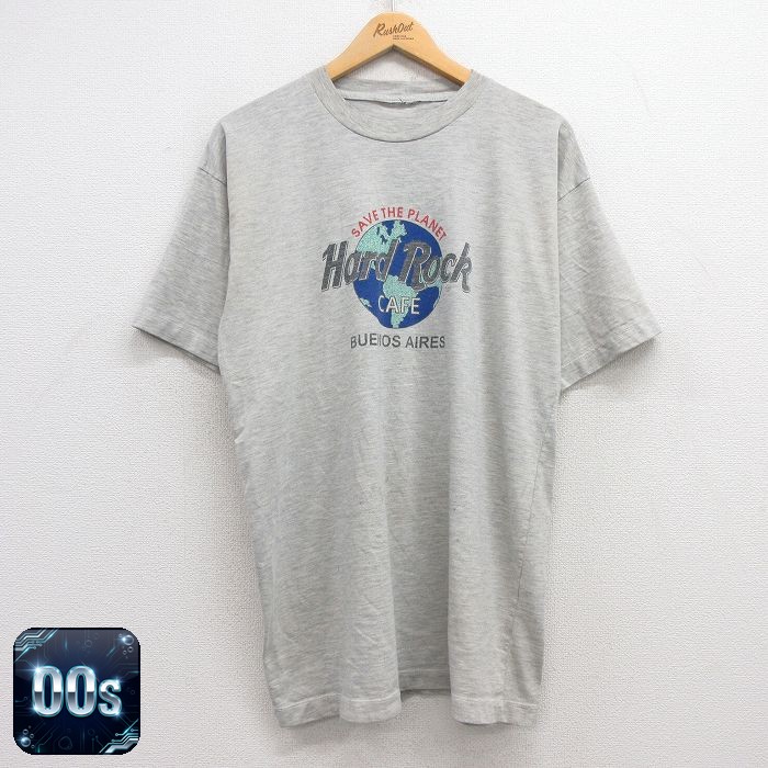 【50%OFF】00s 半袖Tシャツ ハードロックカフェ グレー霜降り L | 古着