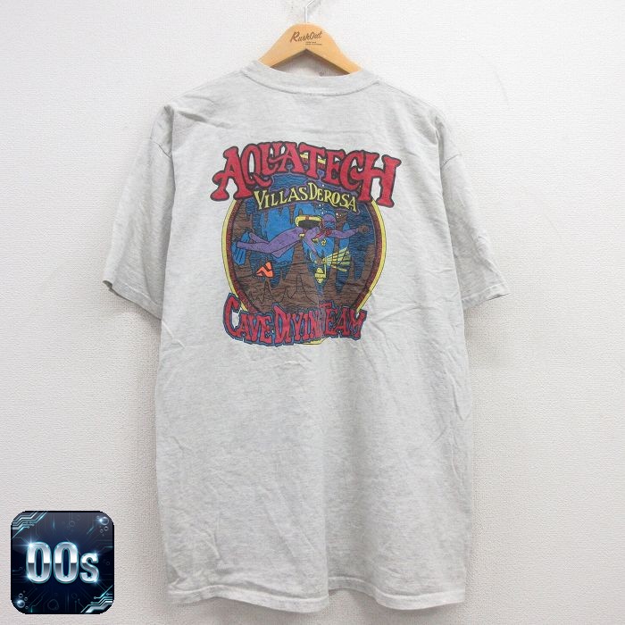 【50%OFF】00s 半袖Tシャツ ダイビング グレー霜降り XL | 古着