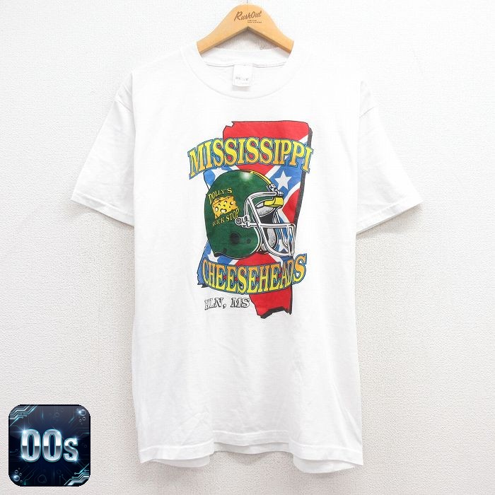 【50%OFF】フルーツオブザルーム 00s 半袖Tシャツ ミシシッピ ホワイト L | 古着