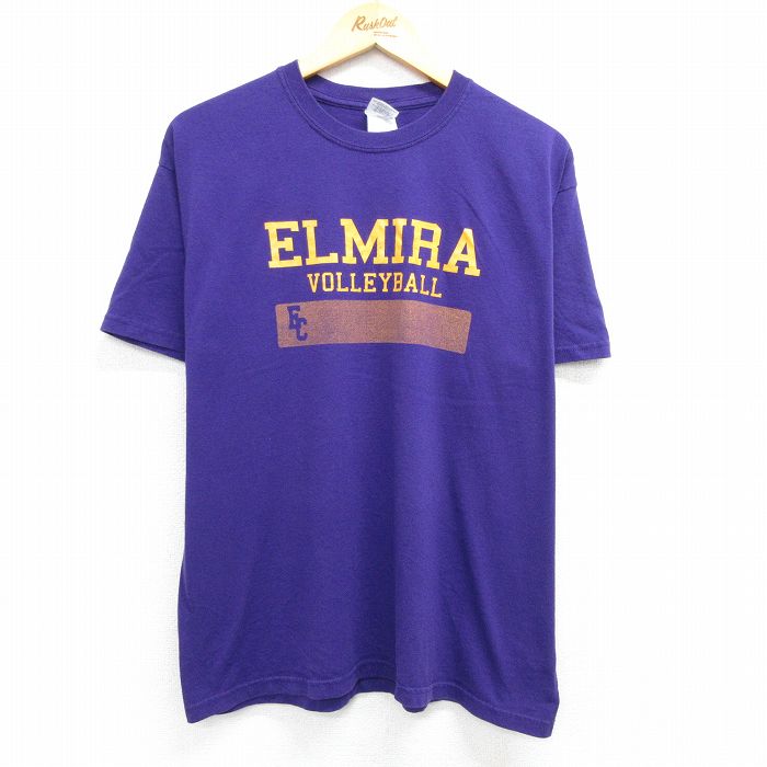 【50%OFF】エルマイラ 00s 半袖Tシャツ バレーボール パープル L | 古着