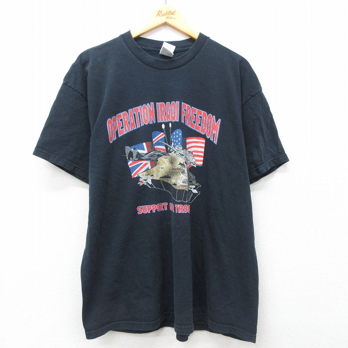 フルーツオブザルーム 00s 半袖Tシャツ イラク戦争 ブラック XL | 古着