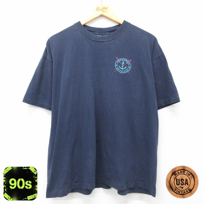 【50%OFF】リー 90s 半袖Tシャツ イカリ ネイビー XL | 古着