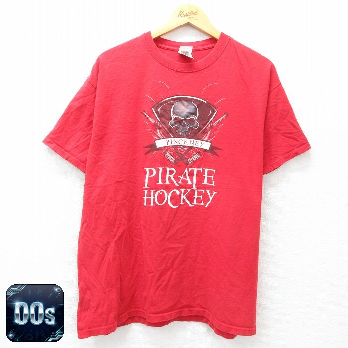 【50%OFF】フルーツオブザルーム 00s 半袖Tシャツ スカル レッド XL | 古着