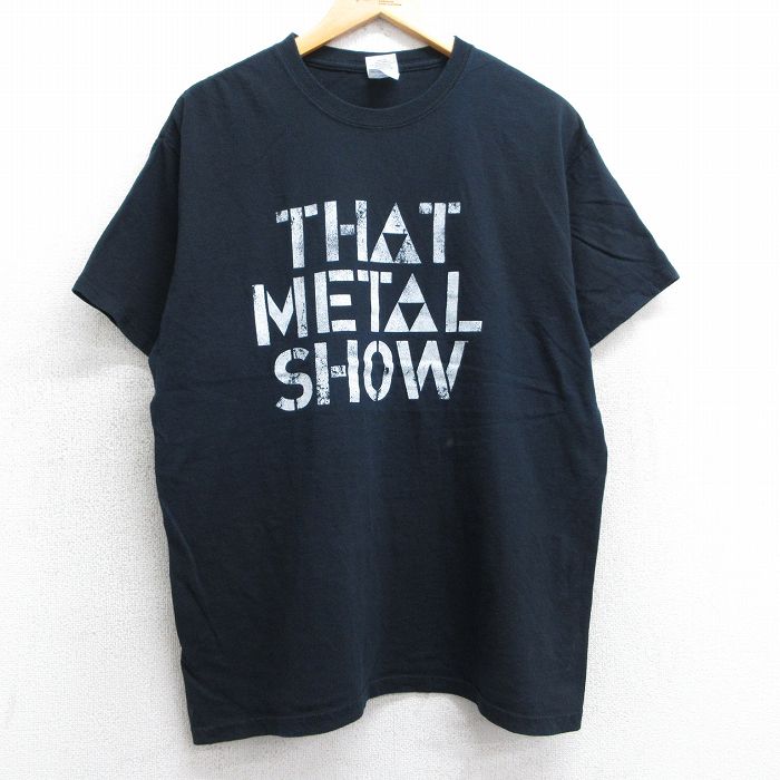 L★古着 半袖 ビンテージ Tシャツ メンズ 00年代 00s THAT METAL SHOW コットン クルーネック 黒 ブラック 25may01 中古