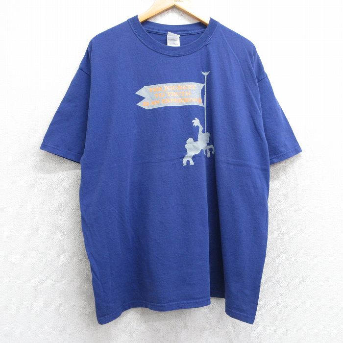 00s 半袖Tシャツ 騎士 ブルー XL | 古着