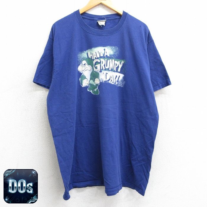 【50%OFF】00s 半袖Tシャツ ディズニー ブルー XL | 古着
