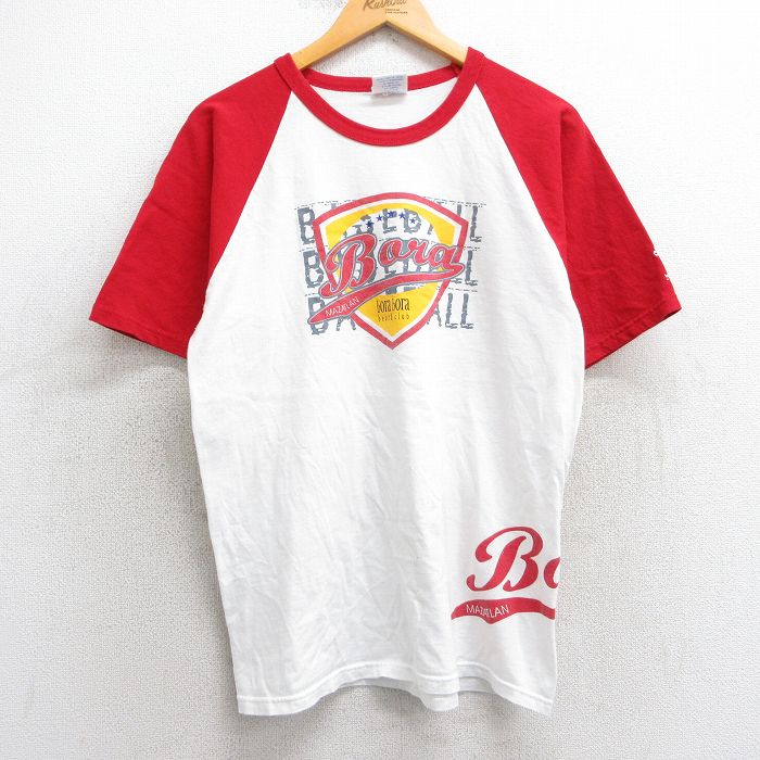 00s 半袖Tシャツ Bora マサトラン ラグラン ホワイト M | 古着