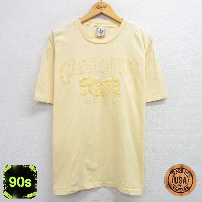 【50%OFF】90s 半袖Tシャツ グランドキャニオン イエロー XL | 古着